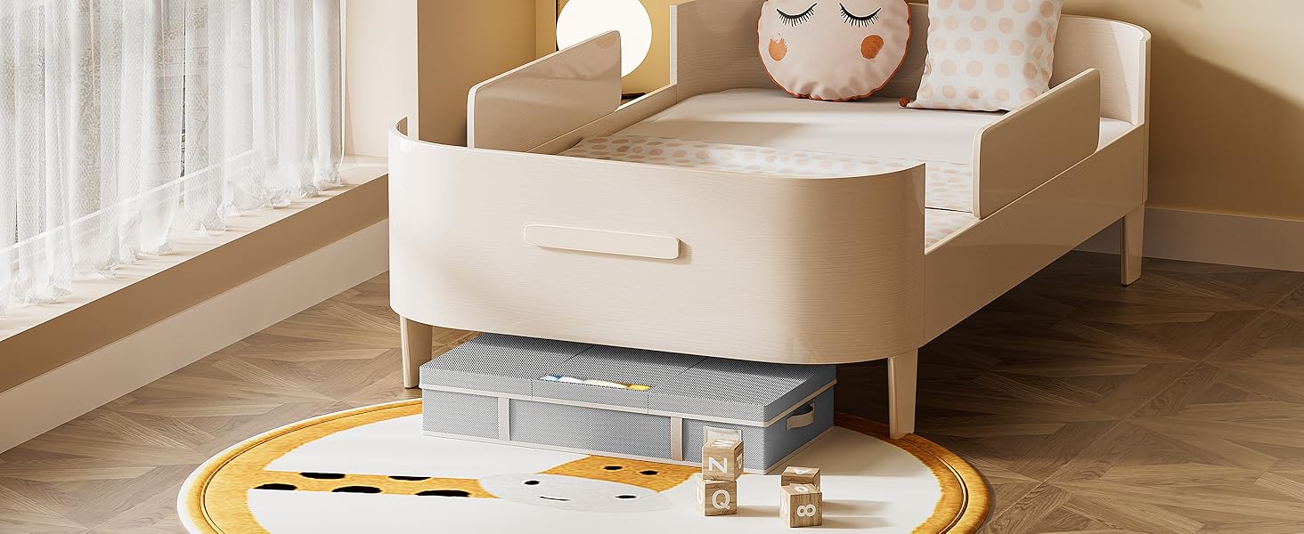 Комод під ліжко LAMU 2 шт., ящик для зберігання під ліжко з кришкою, великий, складний, сумка для зберігання одягу з віконцем та 4 ручками для ковдр, одягу, взуття, сірий, 80x40x15 см, 48 л, сірий