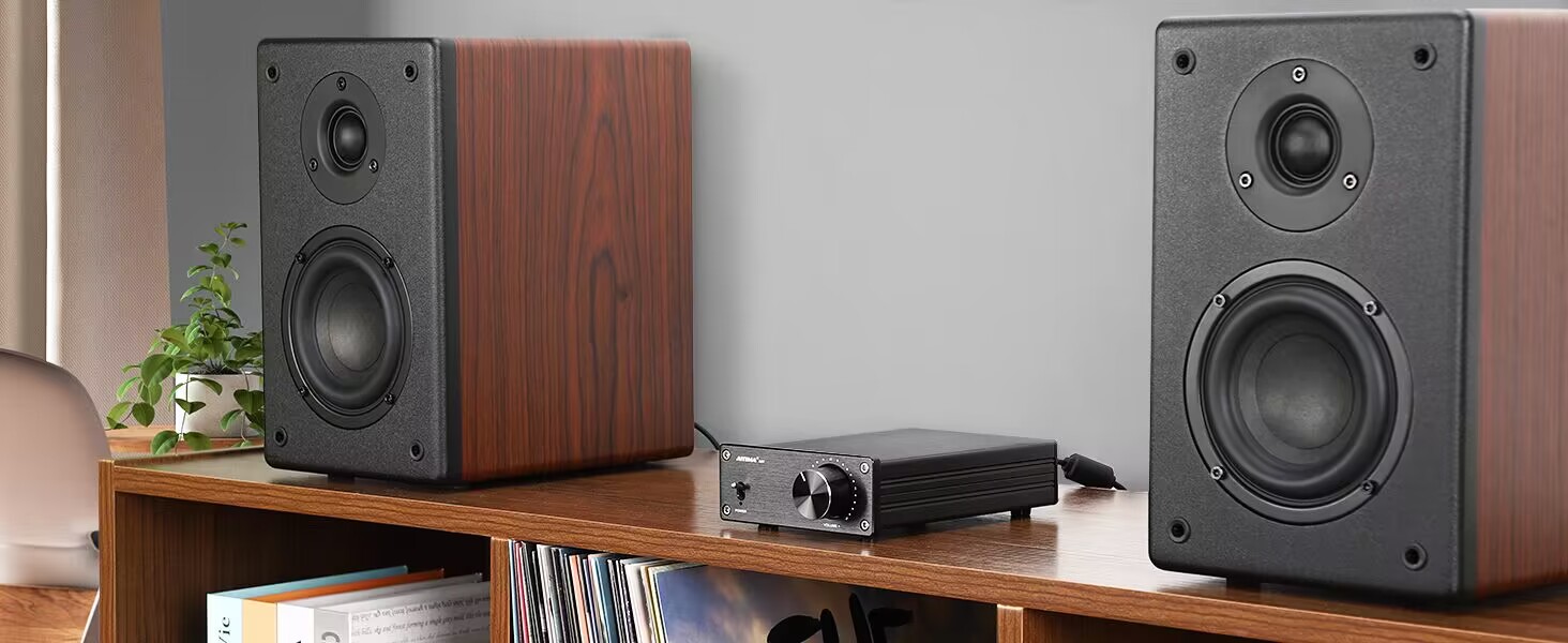 AIYIMA A07 TPA3255 стерео аудіо міні-підсилювач 2x300 Вт Hi-Fi, клас D, інтегрований цифровий підсилювач 2.0 для колонок і домашнього кінотеатру, 32V 5A блок живлення, для DIY