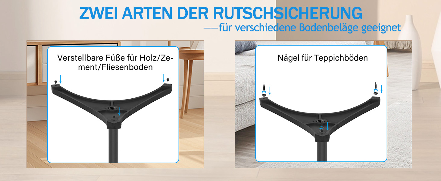 Підставка для колонок, 2 шт., регульована висота 86–127 см, з кабельною організацією, вантажопідйомність 3.6 кг, для малих колонок (PX3 3-P21)