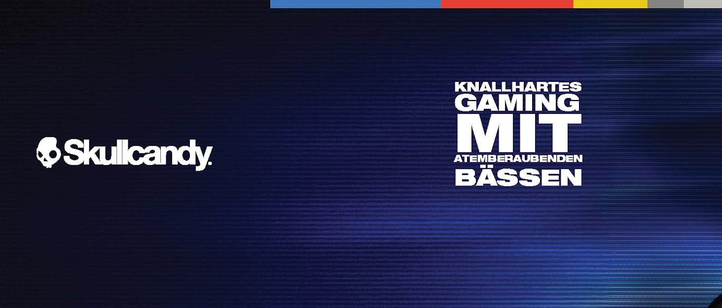 Skullcandy Grom - Бездротові навушники Over-Ear, 45 годин роботи акумулятора, обмеження гучності, сумісність з iPhone, Android та Bluetooth - Чорний