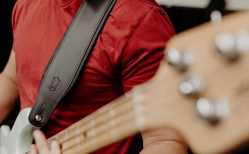 Гітарний ремінь Levy's Leathers Amped Series з натуральної шкіри, темно-коричневий