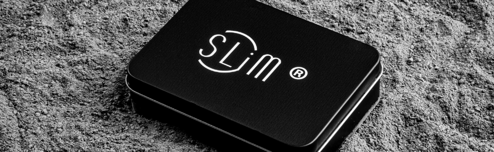 Стильний гаманець Slim Geldbörse для чоловіків та жінок з RFID захистом, відділенням для монет, карбон, чорний, Made in Italy