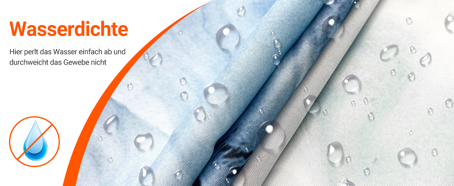 Штора для душу 180x200 см з утяжеленим краєм, антигрибкова, водовідштовхувальна, поліестер, з кільцями (Блакитний градієнт мармуру)