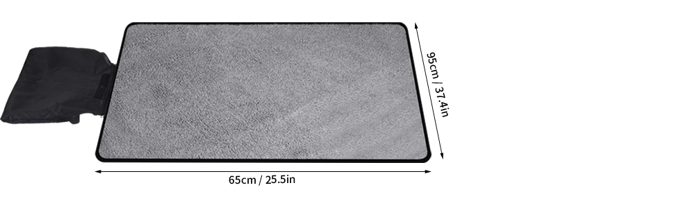 Водонепроникна килимок для собак та котів 95x65 см, складаний, для подорожей та дому