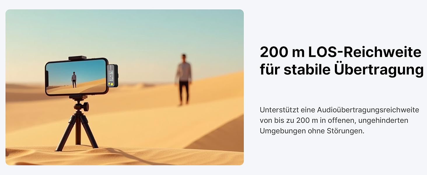 Бездротове петличне мікрофону FULAIM X6S для iPhone, Android, з AI-шумопоглинанням, 48 кГц/24 біт, з кейсом для зарядки та зберігання, для відеозйомки та Vlogging