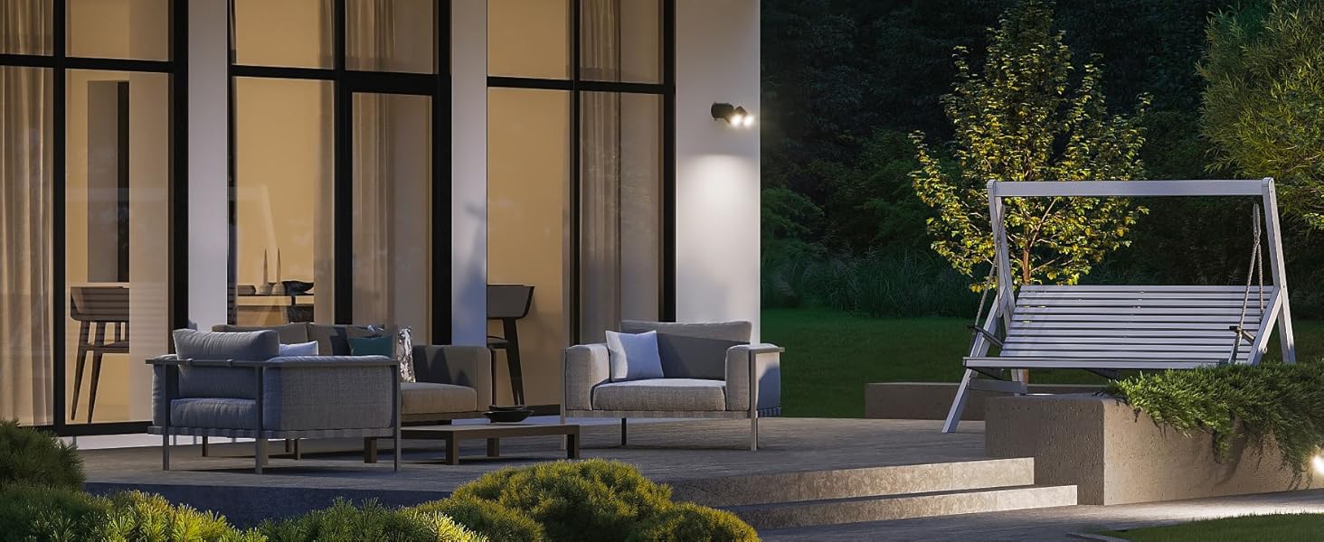 Смарт LED прожектор Steinel Spot DUO SC Connect для вулиці з датчиком руху, димований, керування через додаток, 7 Вт, 3000K, антрацит
