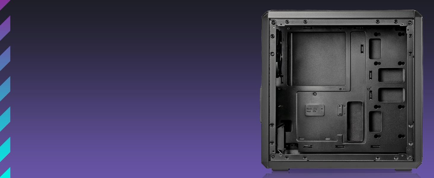 Корпус Cooler Master MasterBox Q300L V2 Mini-Tower Micro-ATX з USB 3.2 Gen 2x2, 120 мм вентилятор, загартоване скло, чисте кабельне прокладання та кілька варіантів охолодження