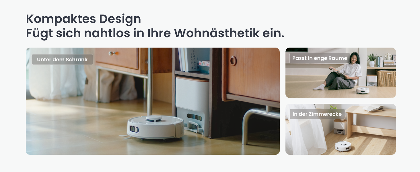 Робот-пилосос SwitchBot K11+ з мокрою прибиранням, 6000Pa, самостійна очистка контейнера, LDS-картування, 3.6 дюйми, сумісний з Apple Home, Alexa, Google Home та Matter, бежевий