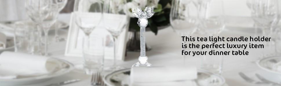 Кришталевий підсвічник Лотос London Boutique, набір 2 шт., декор із кристалами Swarovski, подарункова упаковка