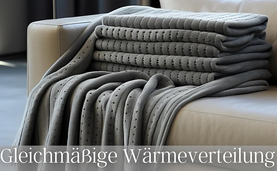 Електрична ковдра Steinborg з автовимкненням | 150 x 80 см | Таймер 6 год | Можна прати при 30°C | 6 температурних режимів | З пультом дистанційного керування | Тепла ковдра | Тепло під матрац | Тепла підстилка