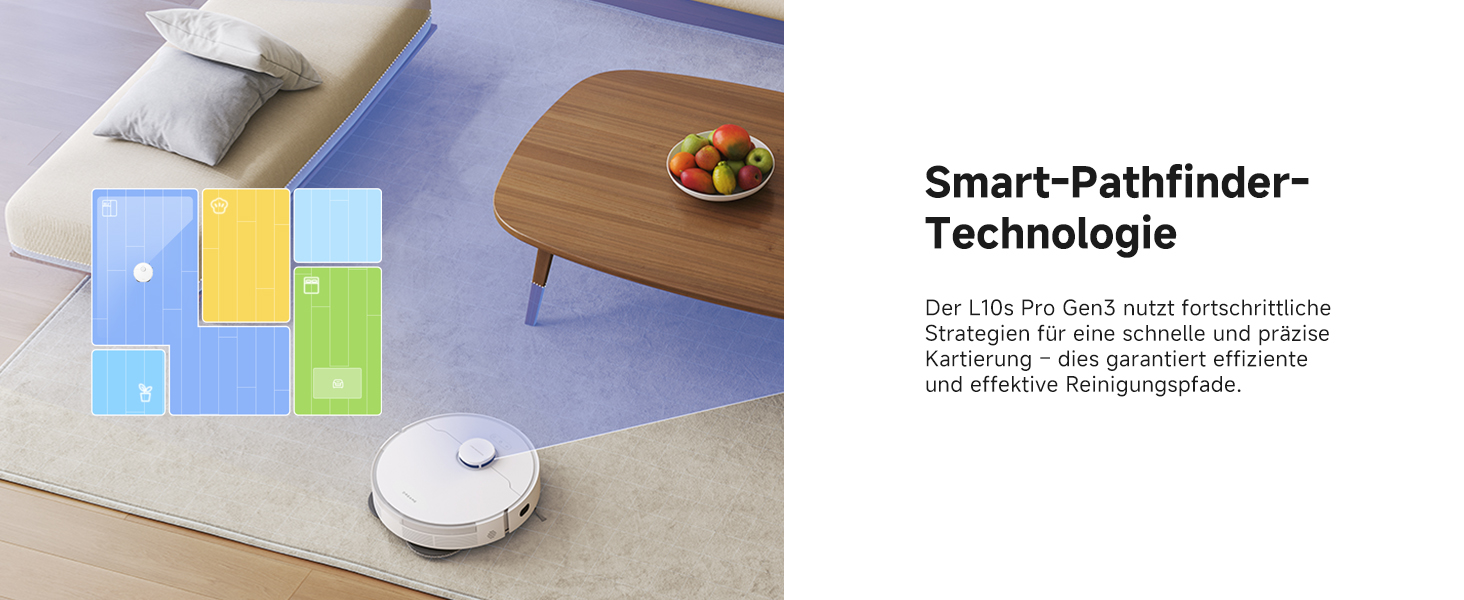 Робот-пилосос Dreame L10s Pro Gen3: потужність 13000 Pa, DuoBrush для шерсті тварин, суха та волога прибирання, LDS-навігація, 5200 mAh