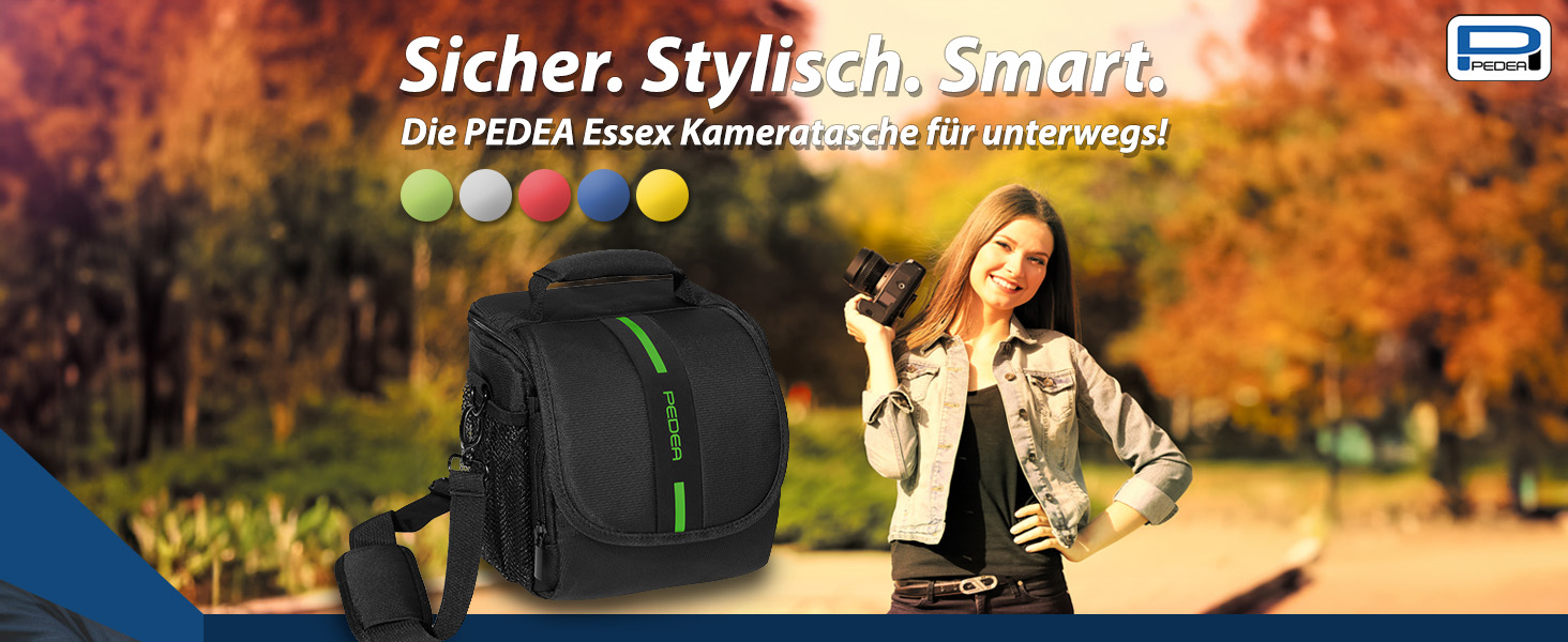 Чохол для камери Pedea Essex: DSLR/SLR/Mirrorless, з дощем. Розмір M, сірий