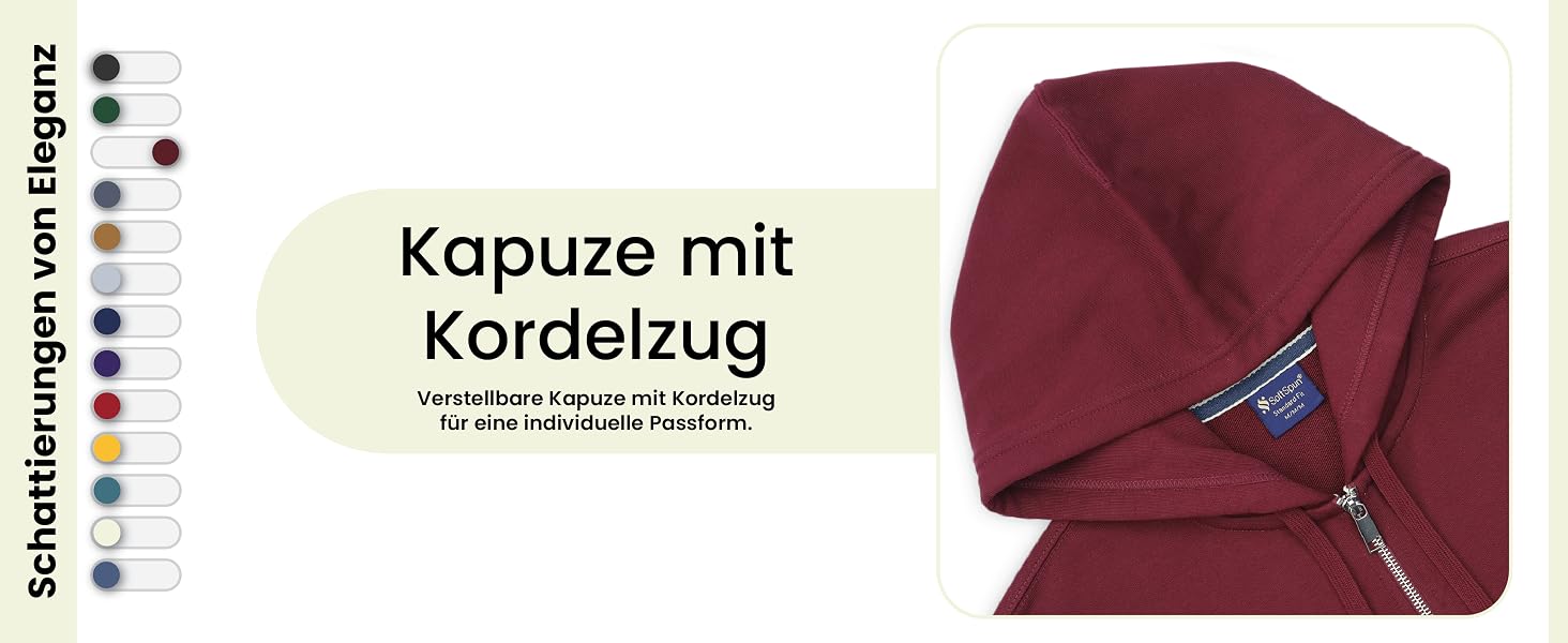Зіп-худі SoftSpun унісекс із 100% бавовни, куртка-худі на блискавці, колір Burgundy, розмір S
