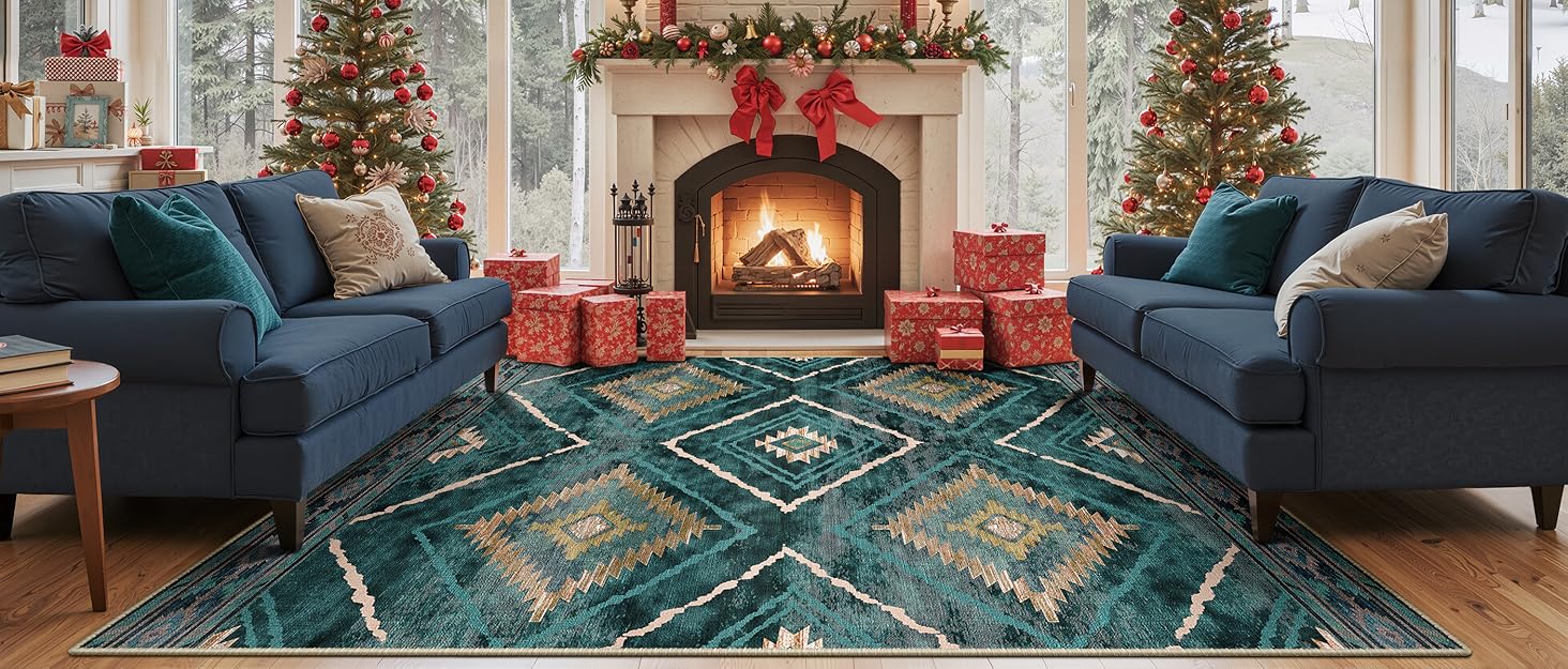 Килимок-довгий килим для коридору 60 x 180 см, неслизький для кухні, з коротким ворсом, пральний, складаний, у стилі бохо – для коридору, кухні, вітальні та офісу, чорно-білий 60 x 180 см