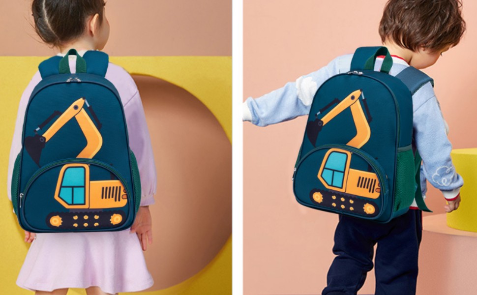 Дитячий рюкзак LOIDOU для хлопчика, 38 см, 3-8 років, блакитний (для школи, садочка)