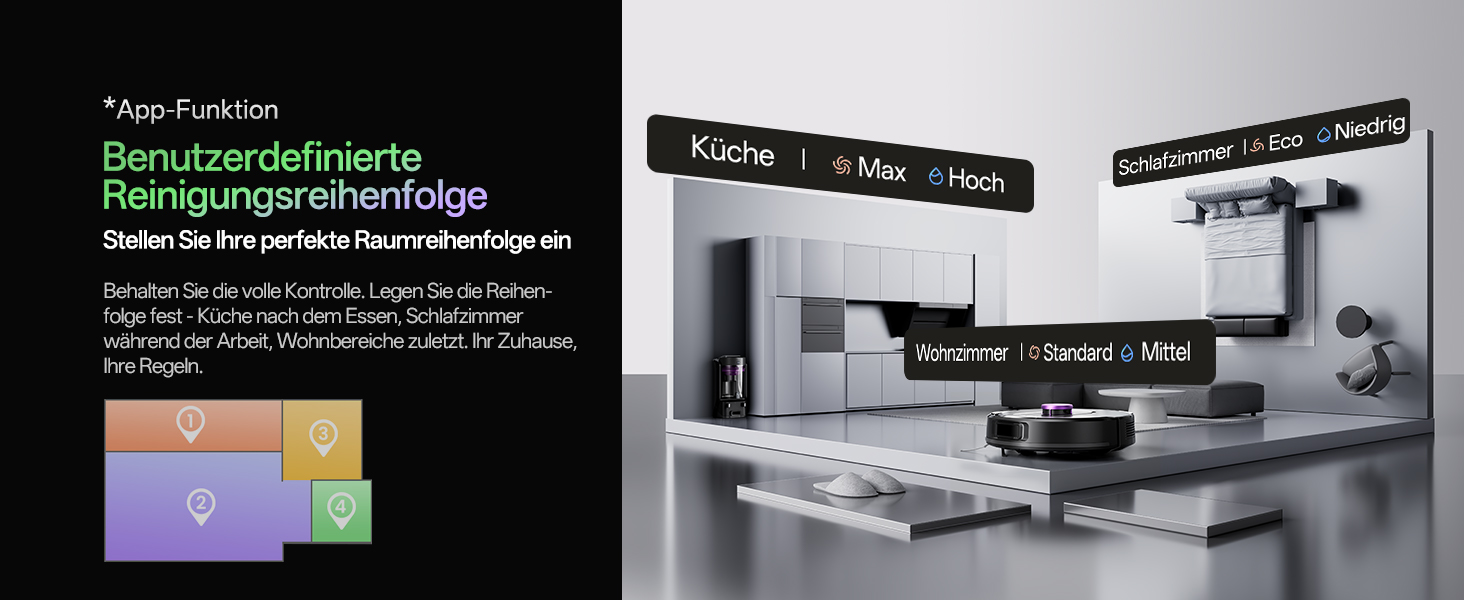 Робот-пилосос Vexilar W15 з функцією миття підлоги, бездротовий, 10000Pa, LiDAR, 180 хвилин, керування через додаток та голосовий помічник