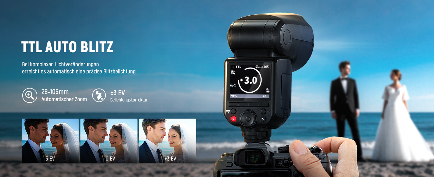 NEEWER Z2-N Flash - Світловий спалах Speedlite для Nikon, 76W, TTL/M, HSS 1/8000s, 2600mAh