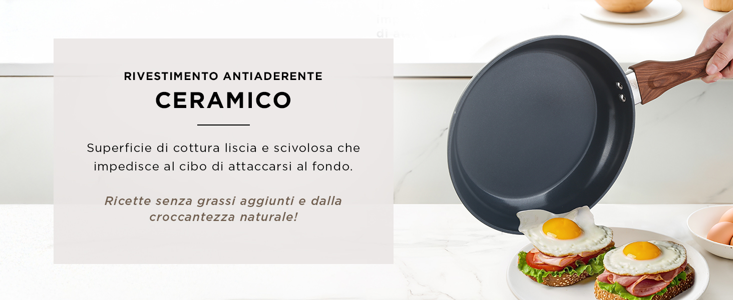 Набір каструль та сковорідок KASANOVA New Ceramic (8 предметів, Petrol) з антипригарним покриттям, індукційне дно, з кришками