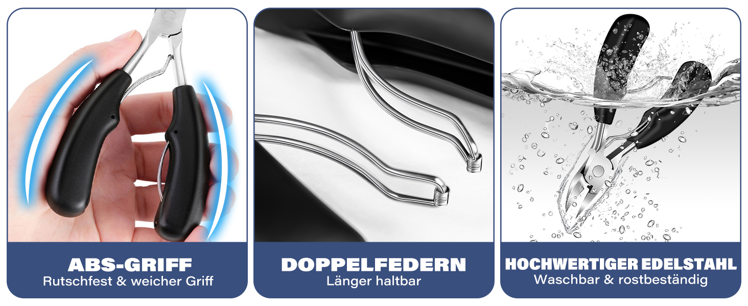 Набір з 5 шт. інструментів для стрижки товстих нігтів, для чоловіків та жінок, професійний, для лікування врослого нігтя