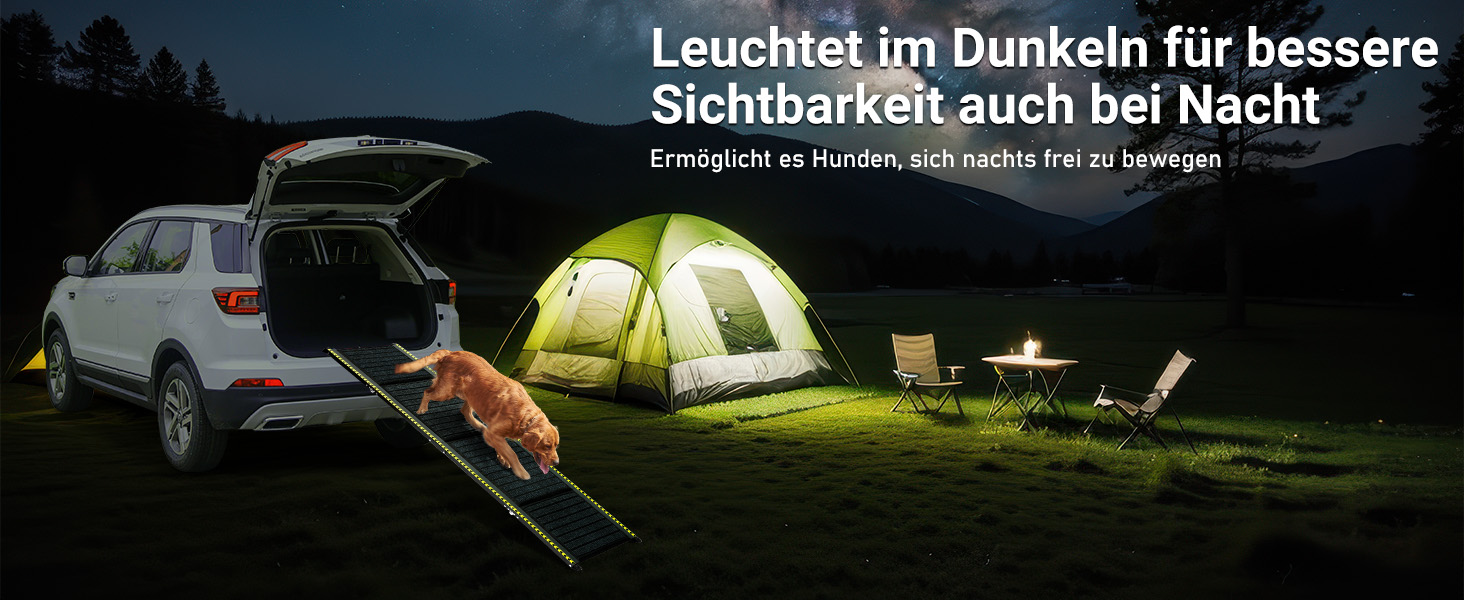 Рампа для собак Extra Breit, для великих собак до 70 кг, алюмінієва, 160 x 44 см