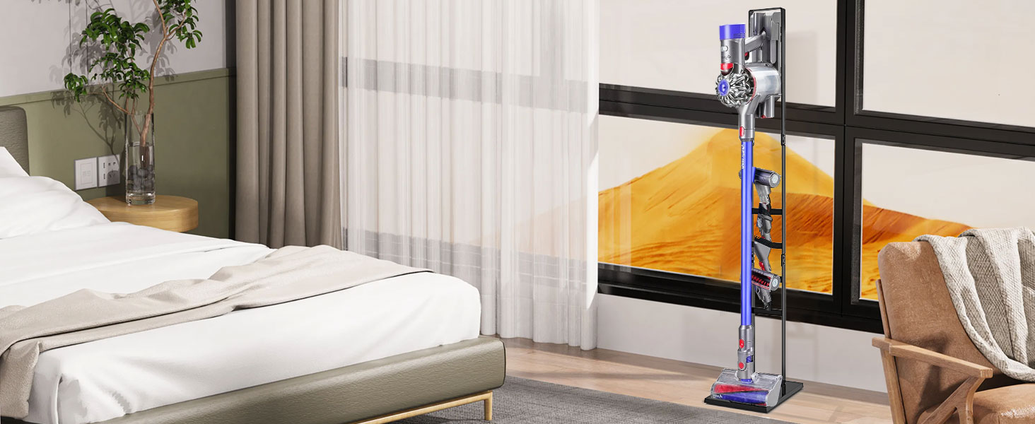 Підставка для пилососа OUTBROS сумісна з Dyson Gen5 V15s V15 V12 Slim V11 V10 V8 V7 V6, металева, без свердління, чорна