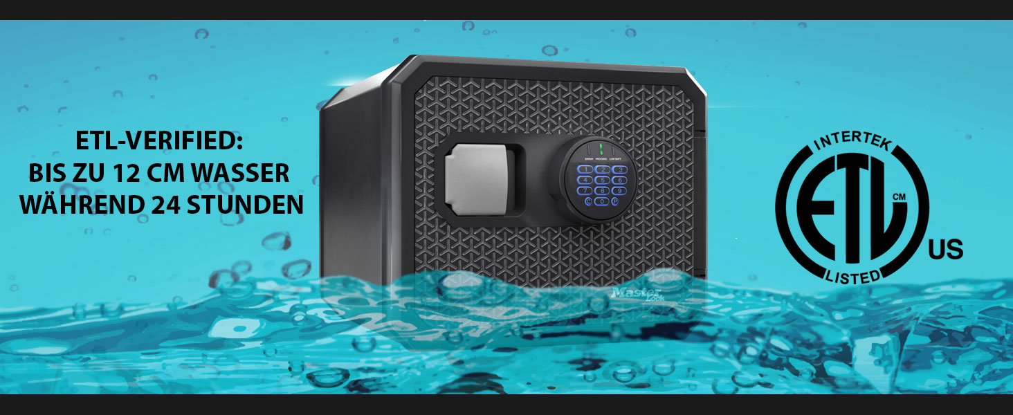 Master Lock – вогнестійкий сейф з цифровим замком, 23L, 417x348x478 мм, для дому та офісу