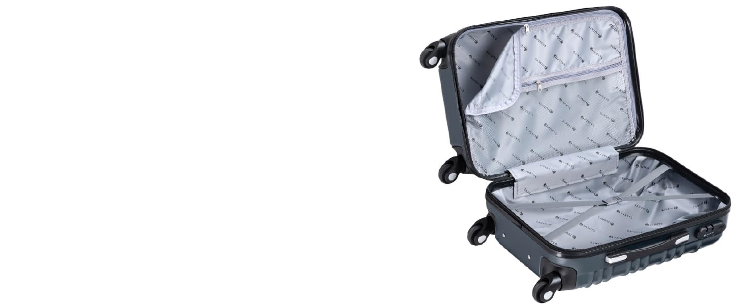 Набір валіз Juskys® з жорстким корпусом (4 шт.) - з кодовим замком, тихі колеса 360°, телескопічна ручка, легкий, колір антрацит