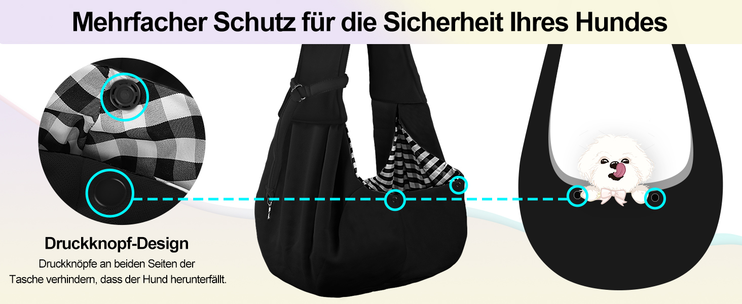 PetLoft Сумка-переноска для собак, реверсивна, регульована, крос-боді, з кріпленням для нашийника (колір: коричневий)