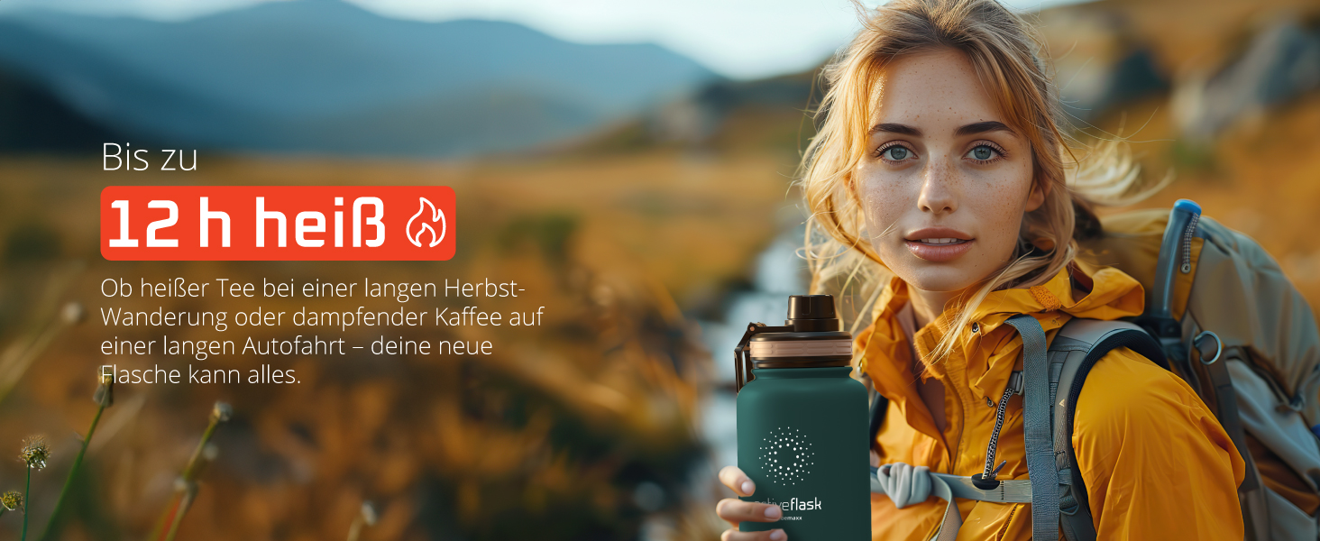 Фляга для води з нержавіючої сталі з трубочкою та інфузером, 3 кришки: BPA-free, не протікає, підходить для газованої води - спортивна фляга, термофляга, ізотермос, для дітей, 680 мл, Sage