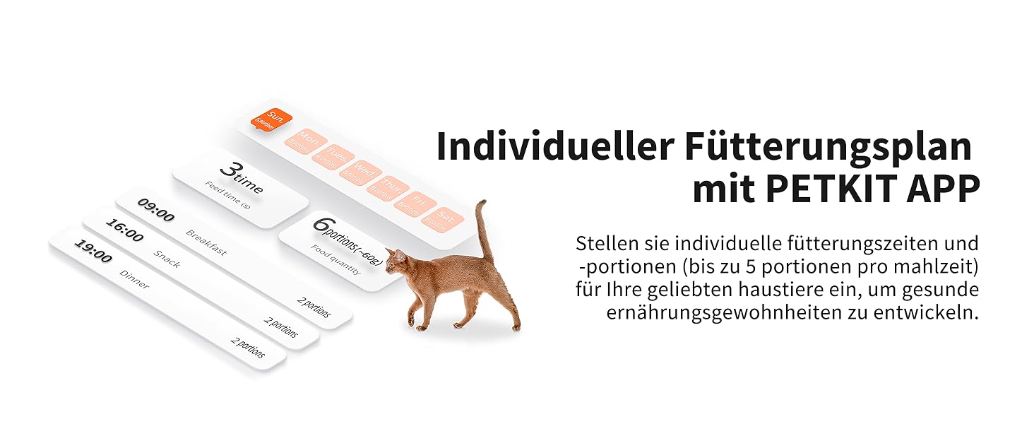 Автоматичний годівниця для котів та собак PETKIT з камерою та WiFi, 3L, програмування, 1-5 прийомів їжі