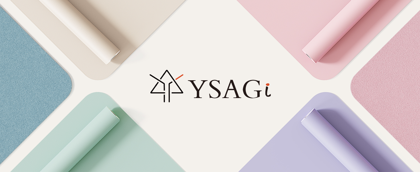 Килимок для миші шкіряний преміум YSAGi XXL 90x43 см, чорний - офісний килимок на стіл для роботи та дому