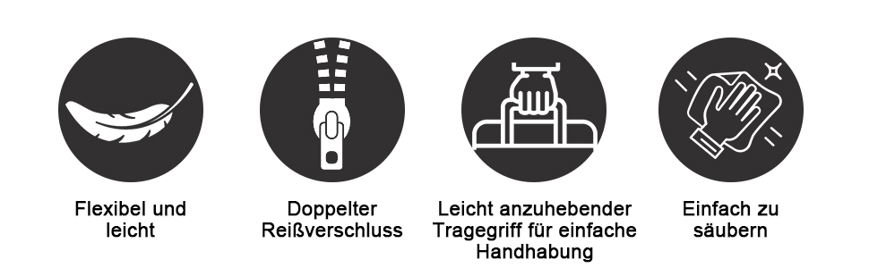 Органайзер для валізи Vicloon, набір 8/6 шт. - Packing Cubes, аксесуари для подорожей, косметичка, сумка для взуття (чорний)