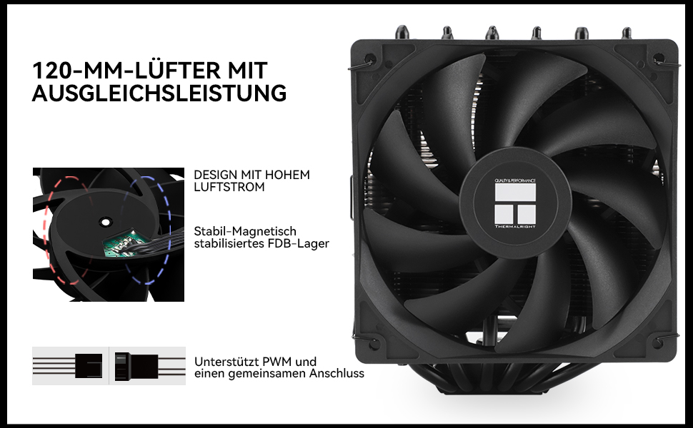 Кулер для процесора Thermalright Peerless Assassin 120 SE White ARGB, двовежевий повітряний охолоджувач для AMD AM5 та Intel LGA1700/1851, 6 теплових трубок, білий