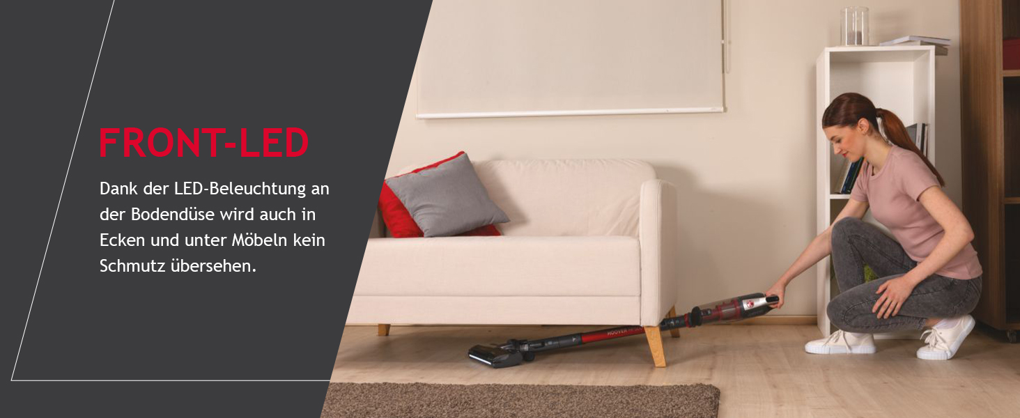 Бездротовий пилосос Hoover H-Free 500 HF522STH: акумуляторний, без мішка, LED, паркування, до 30 хв роботи