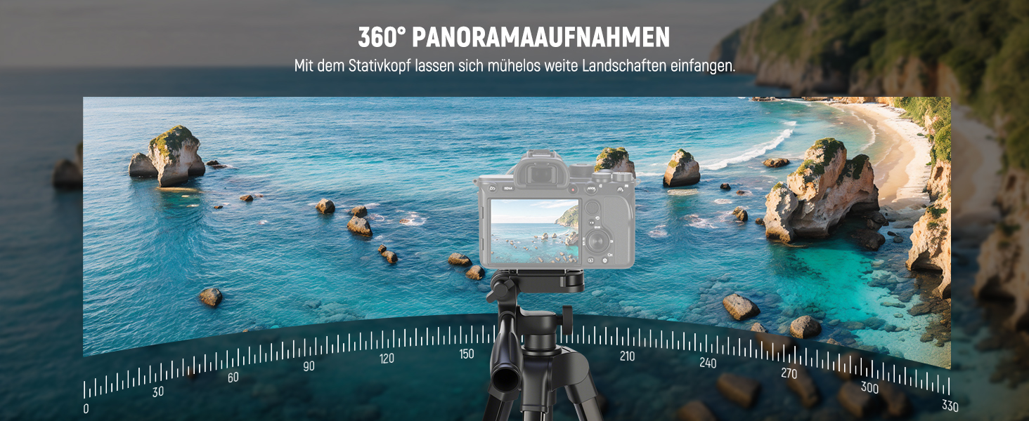 NEEWER Штатив для відеозйомки з пливним упором 72', сумісний з DJI RS Gimbal, для DSLR та відеокамер, максимальне навантаження 8кг