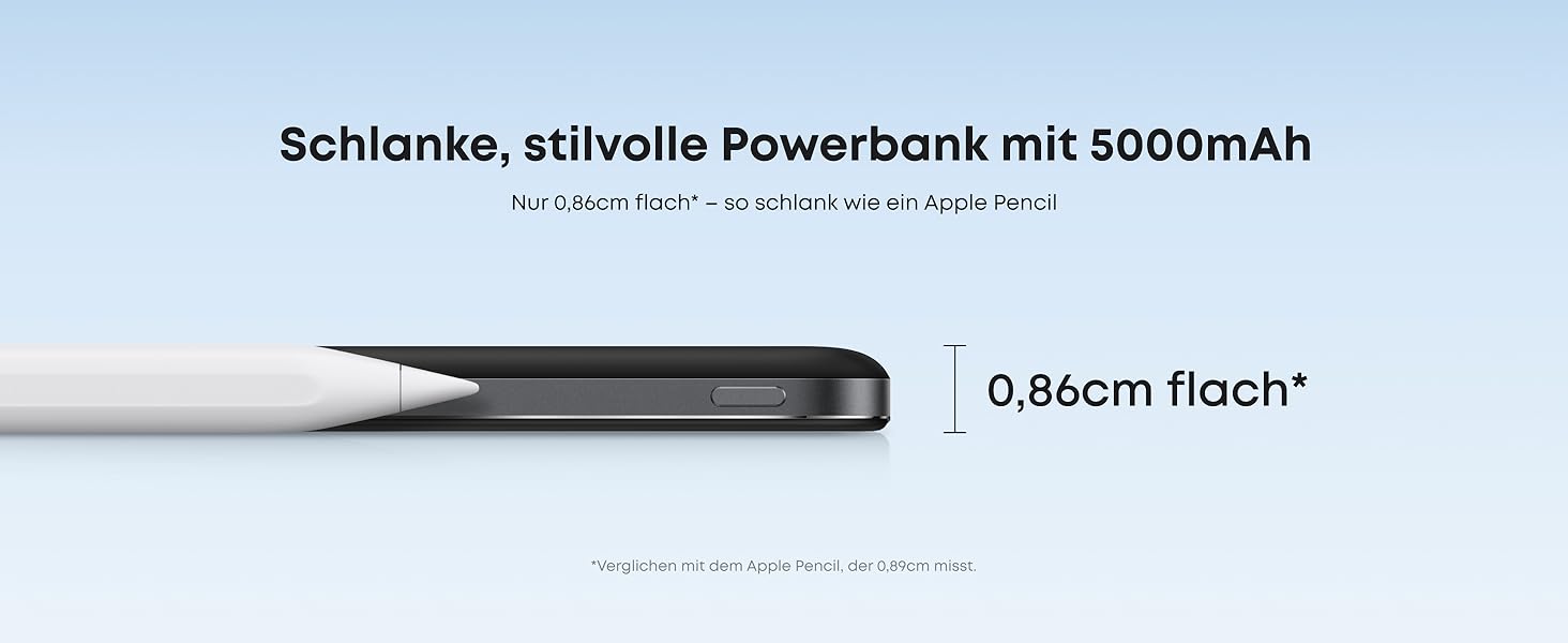 Powerbank Anker Nano: 5000mAh, Qi2, 15W, MagSafe, чорний