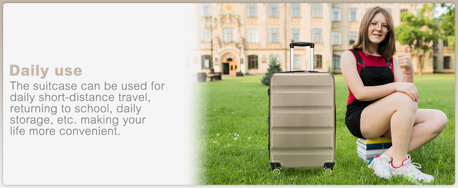 Чемодан-тележка KONO з розширенням, жорсткий корпус, XL, з TSA-замком та 4 колесами, 75x47.5x29.5 см, сірий