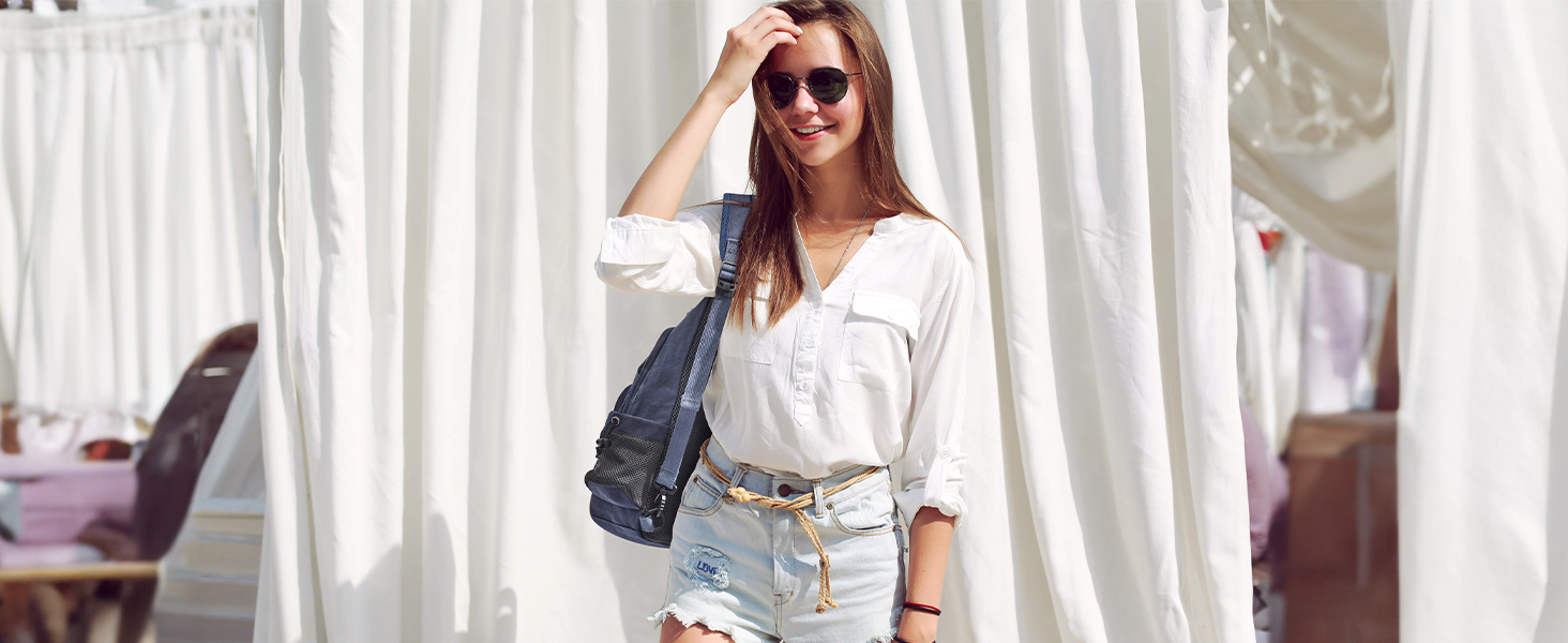 Сумка через плече G4Free на канвісі (Dunkelgrau) - для подорожей, хайкінгу, бігу, альпінізму