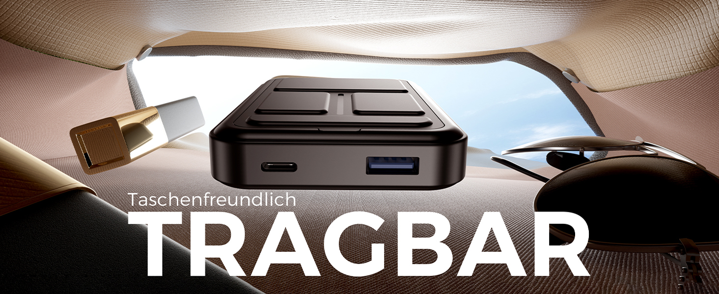 Powerbank MagSafe 10000mAh з PD 22.5W, бездротова зарядка, USB-C, LED-дисплей, чорний