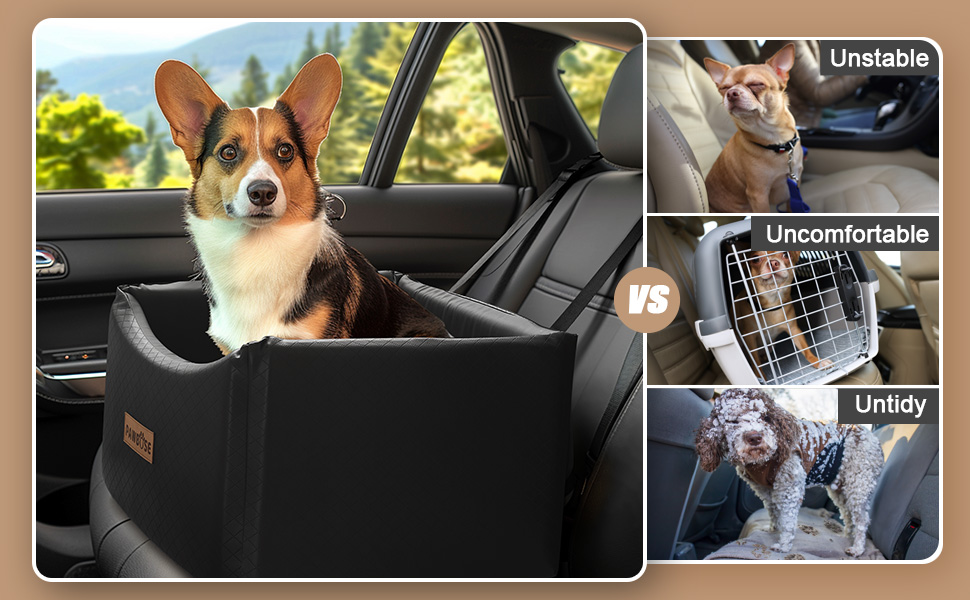 Автокрісло для собак - безпечне та зручне автоліжко для маленьких та середніх собак до 35 кг, з ременем безпеки та водонепроникним покриттям