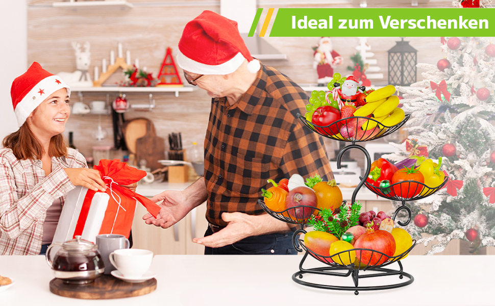 PouHenier 5-ярусна металева фруктова корзина для зберігання фруктів та овочів, чорного кольору з підставкою для бананів