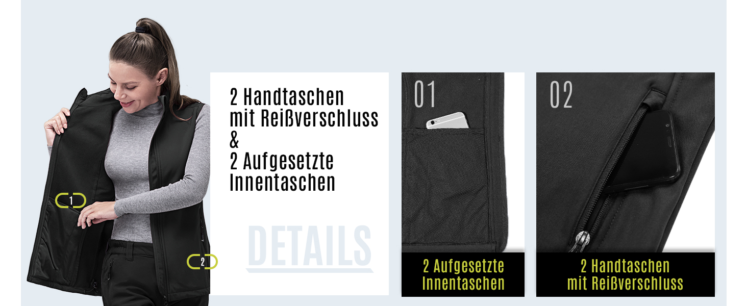 Легка жіноча софтшеллова жилетка 33,000ft: водонепроникна, вітрозахисна, для бігу, гольфу, туризму, біла