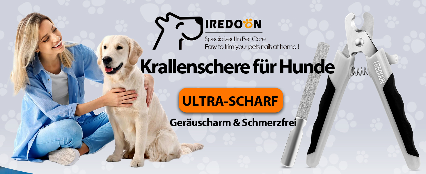 Професійна нігтьова шарикова пилка для собак та котів з високоякісною пільцювальною пилкою з нержавіючої сталі та надгострими лезами з нержавіючої сталі 4Cr13 для маленьких, середніх та великих порід