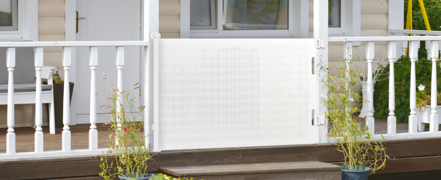 Захист від травм для дітей Nalezuns: розсувна сітка для дитячих воріт, 0-180 см, сірий колір