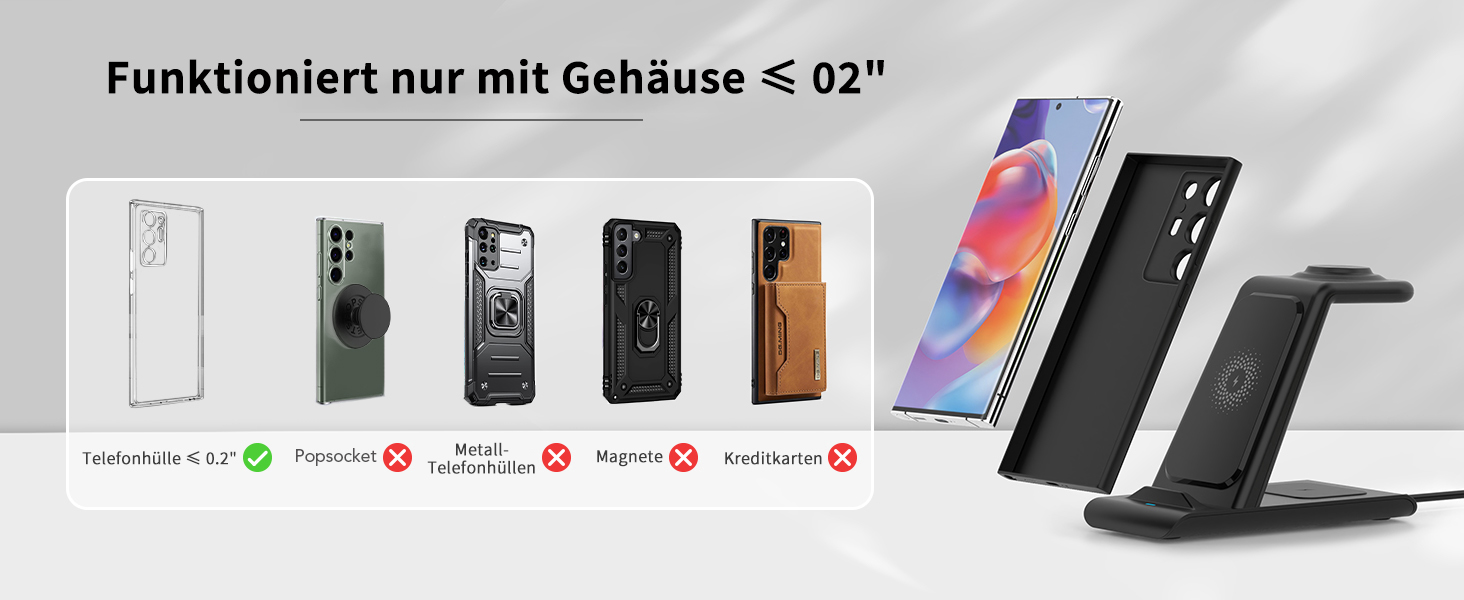 Бездротовий зарядний пристрій 3-в-1 SPGUARD для Samsung Galaxy Watch 8/Ultra/Classic, S25/S25+/S25 Edge/Z Flip 7/Z Fold 7 та Galaxy Buds 3 Pro/2 (Чорний)