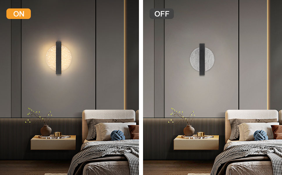 DELIPOP Настінне LED-світильник Wandleuchte, 12W, 3 кольори (тепле/холодне/нейтральне) світло, креативний дизайн, золото, для спальні, вітальні, коридору, сходи, чорний, 3000K