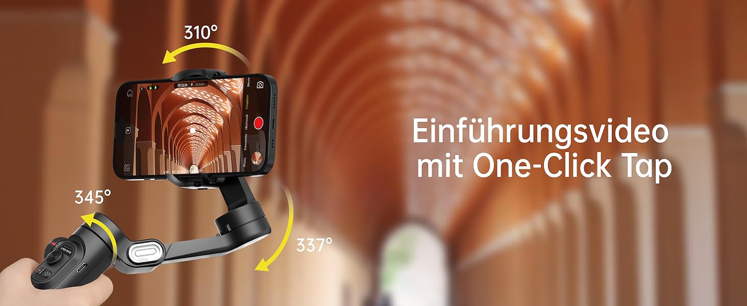 Стабілізатор для смартфона AOCHUAN 3-осьовий, складний, з фокусним колесом, для iPhone та Android, для TikTok, YouTube, Vlog