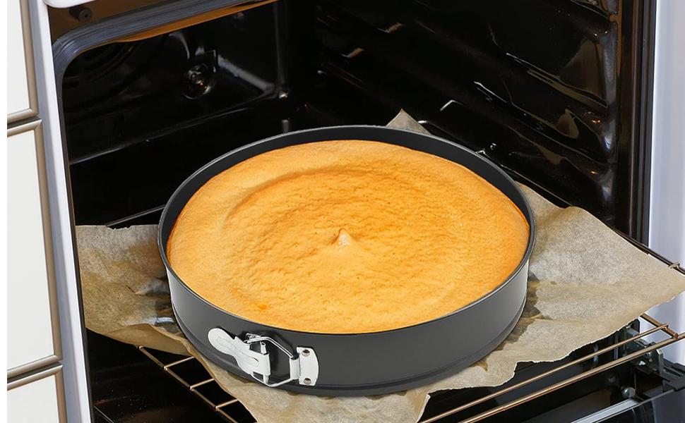 Набір форм для випічки (6 шт.) - круглі, знімний дно, антипригарне покриття, для тортів та пирогів