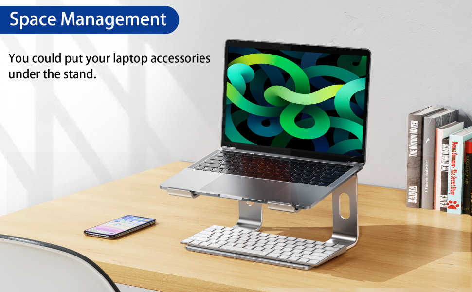 Підставка для ноутбука BESIGN LS03S з алюмінію, ергономічна, сумісна з ноутбуками 10-15.6'