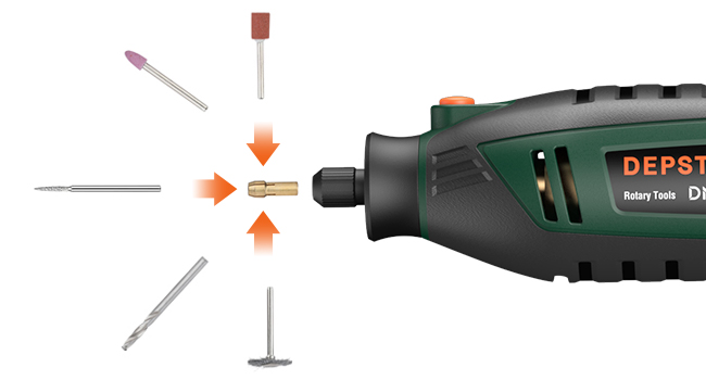 200W Multifunction Tool, Rotary Tool with 6 Variable Speed Settings 10000–40000 RPM, Multitool Set with 128 Accessory Set for Engraving, Drilling, Cutting, Grinding, Carving, Polishing, Sharpening